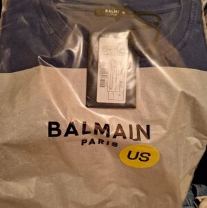 NEW Balmain Men's Logo T-Shirt Size L